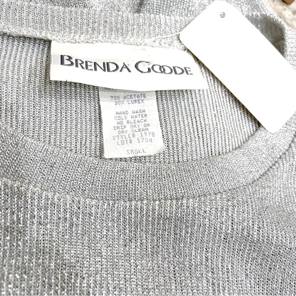 Vintage Brenda Goode Metallic Crew Neck Shirt - Picture 6 of 8